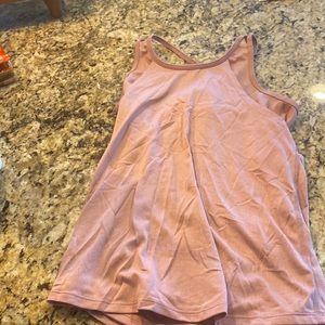 Girls pink athletic top